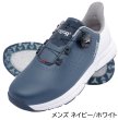 ラクスルフィット MEGA JAPAN メガゴルフ ダイヤル式 フリーロック スパイクレスゴルフシューズ 楽々歩行 4E 強力グリップ 幅広 メンズ レディース