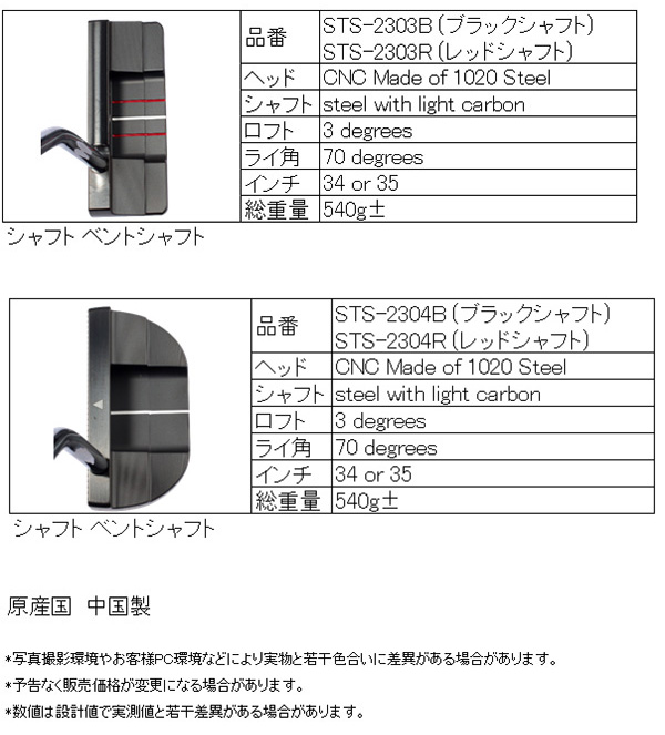 メガゴルフ 自立式 スタンド パーフェクト エイミング パター 削り出し スチールカーボン削り出し S20C ヘッド ソフトフィール パター